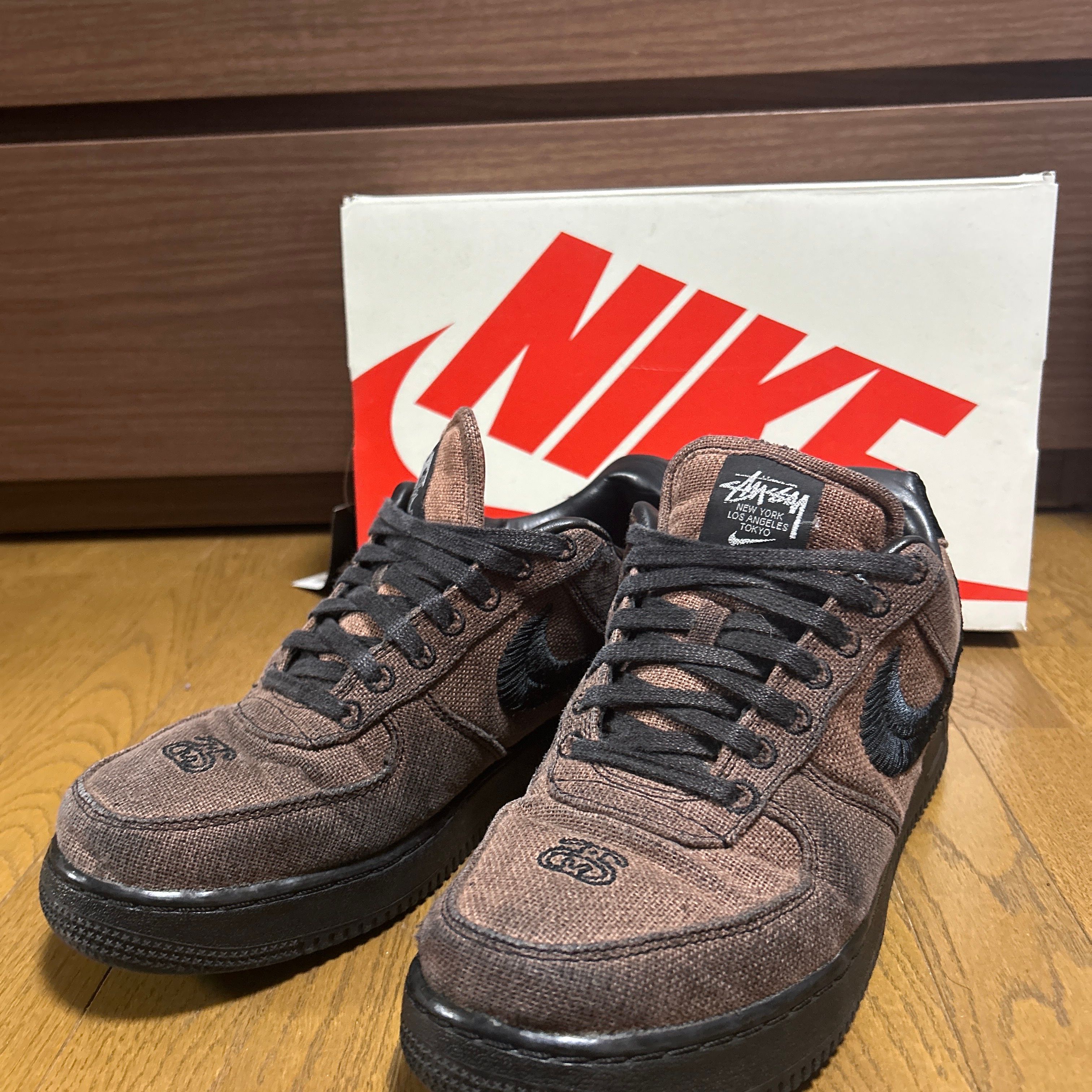Stussy × Nike Air Force 1 Low "Triple Black"