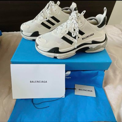 adidas × BALENCIAGA Triple S "White"