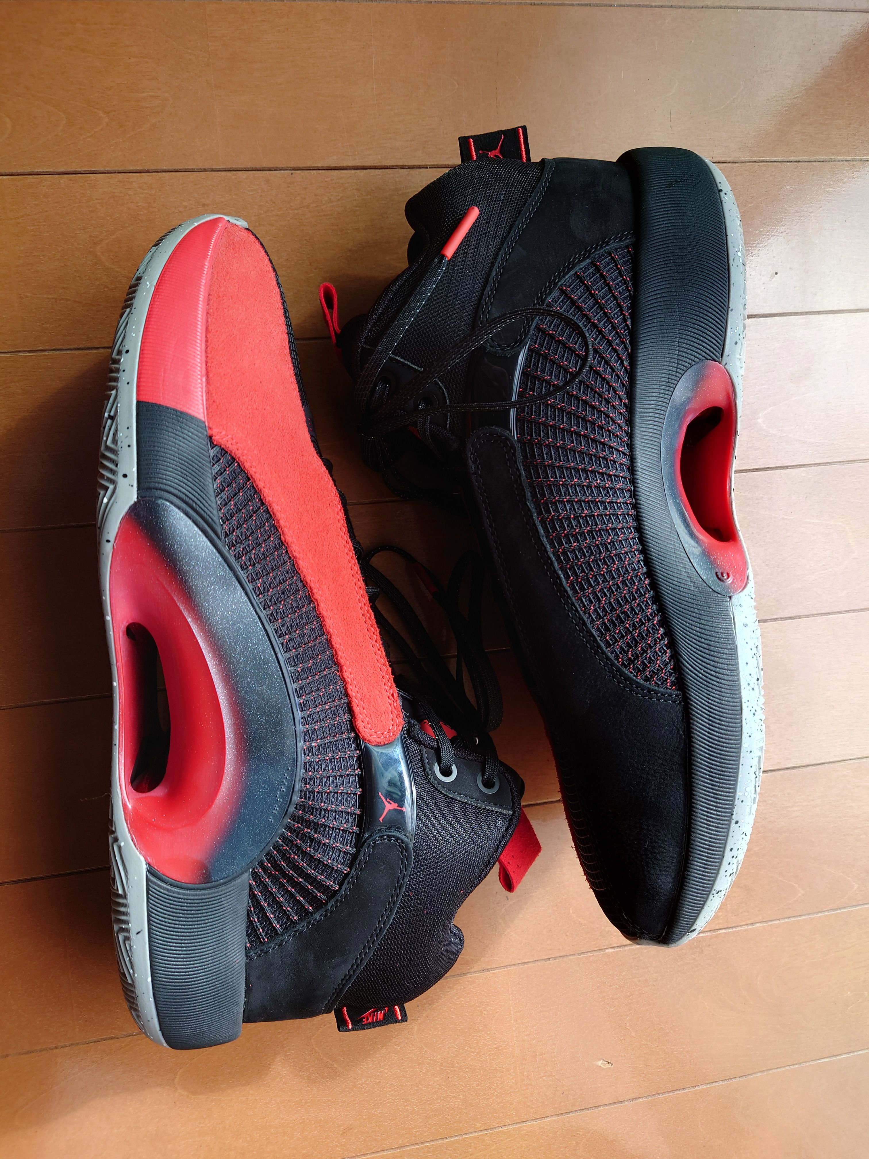 Nike Air Jordan XXXV Warrior "Black/University Red Cement Grey"