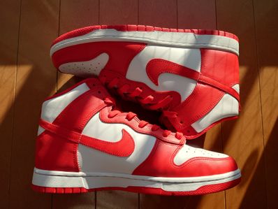 Nike Dunk High "Championship White and Red"