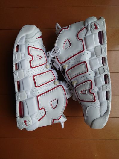 NIKE AIR MORE UPTEMPO "WHITE/VARSITY RED" (2021)