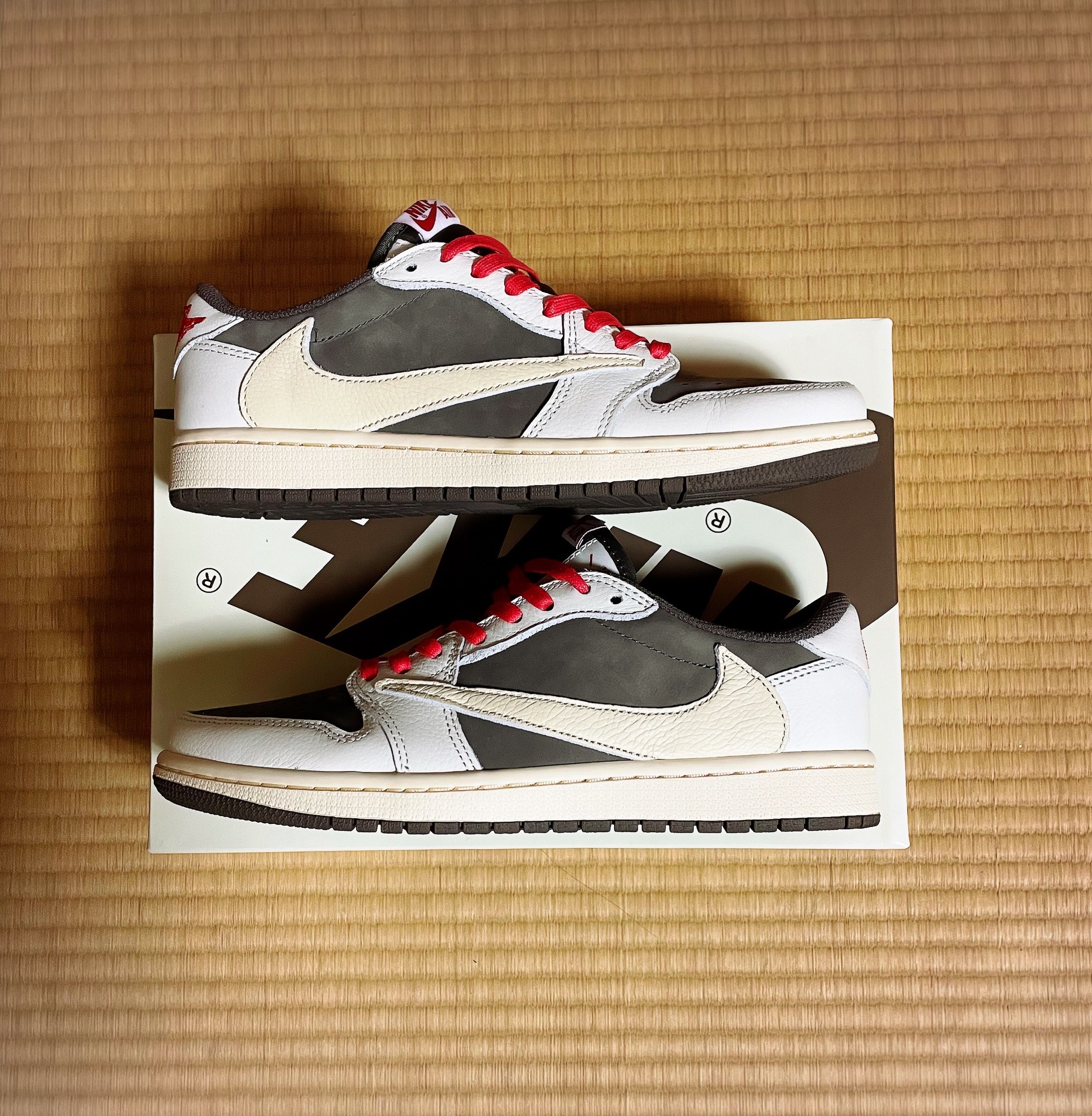 Travis Scott × Nike Air Jordan 1 Low OG SP "Reverse Mocha/Sail and Ridgerock"