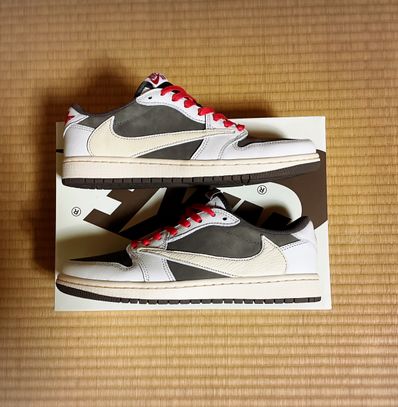 Travis Scott × Nike Air Jordan 1 Low OG SP "Reverse Mocha/Sail and Ridgerock"