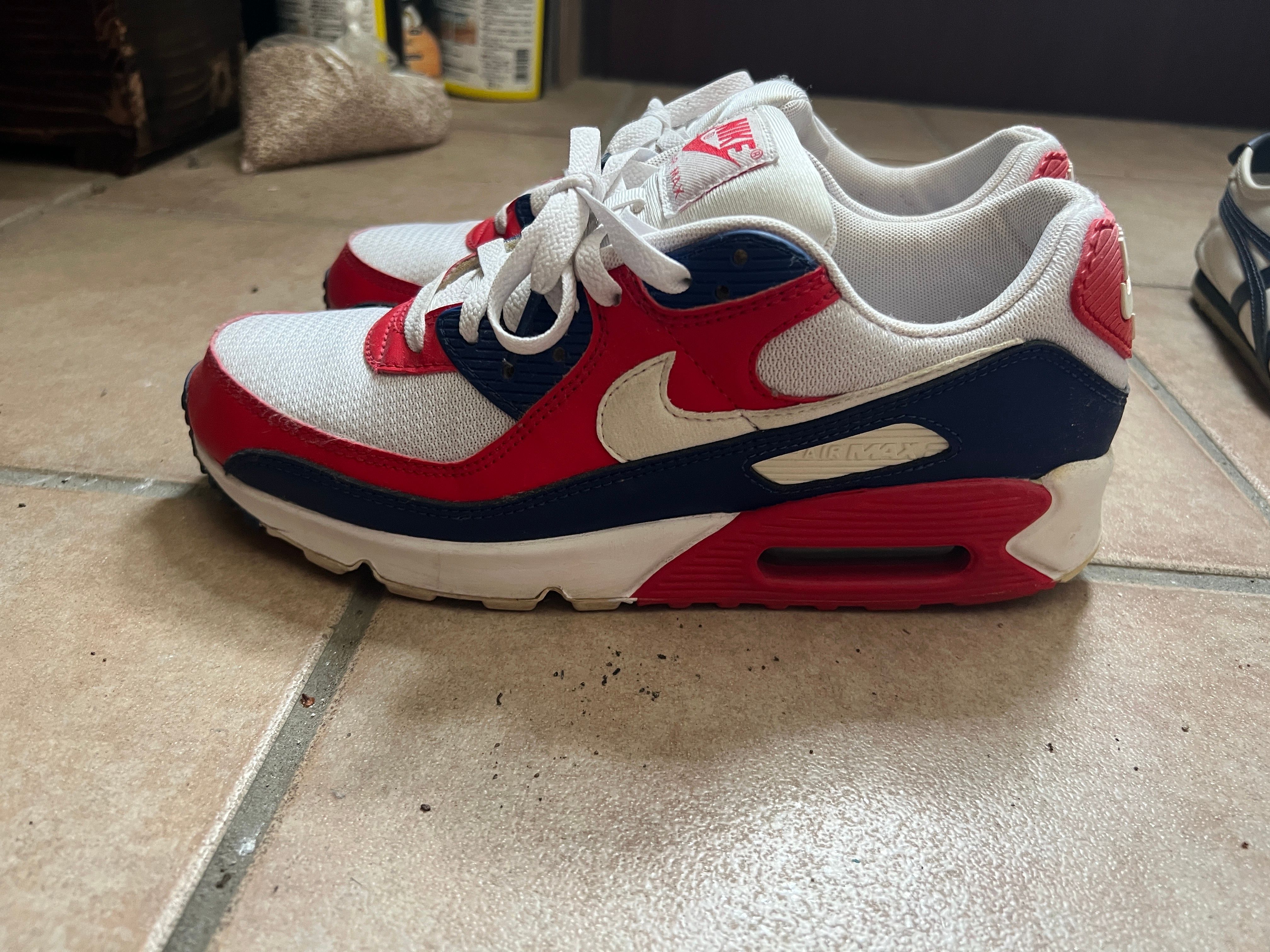 Nike Air Max 90 USA "White/Red/Navy" (2020)