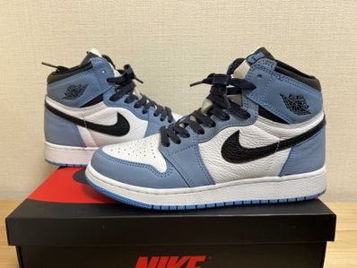 Nike GS Air Jordan 1 High "White/University Blue/Black"