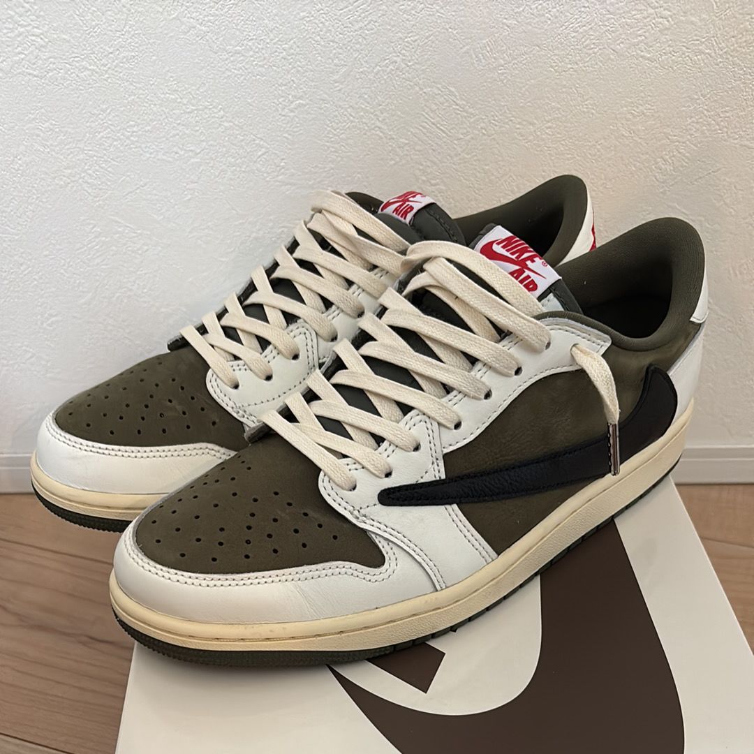 Travis Scott × Nike Air Jordan 1 Low OG SP "Reverse Olive"