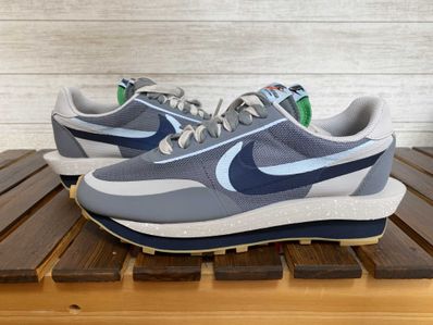 CLOT × Sacai × Nike LD Waffle "Grey Obsidian/Cool Grey"