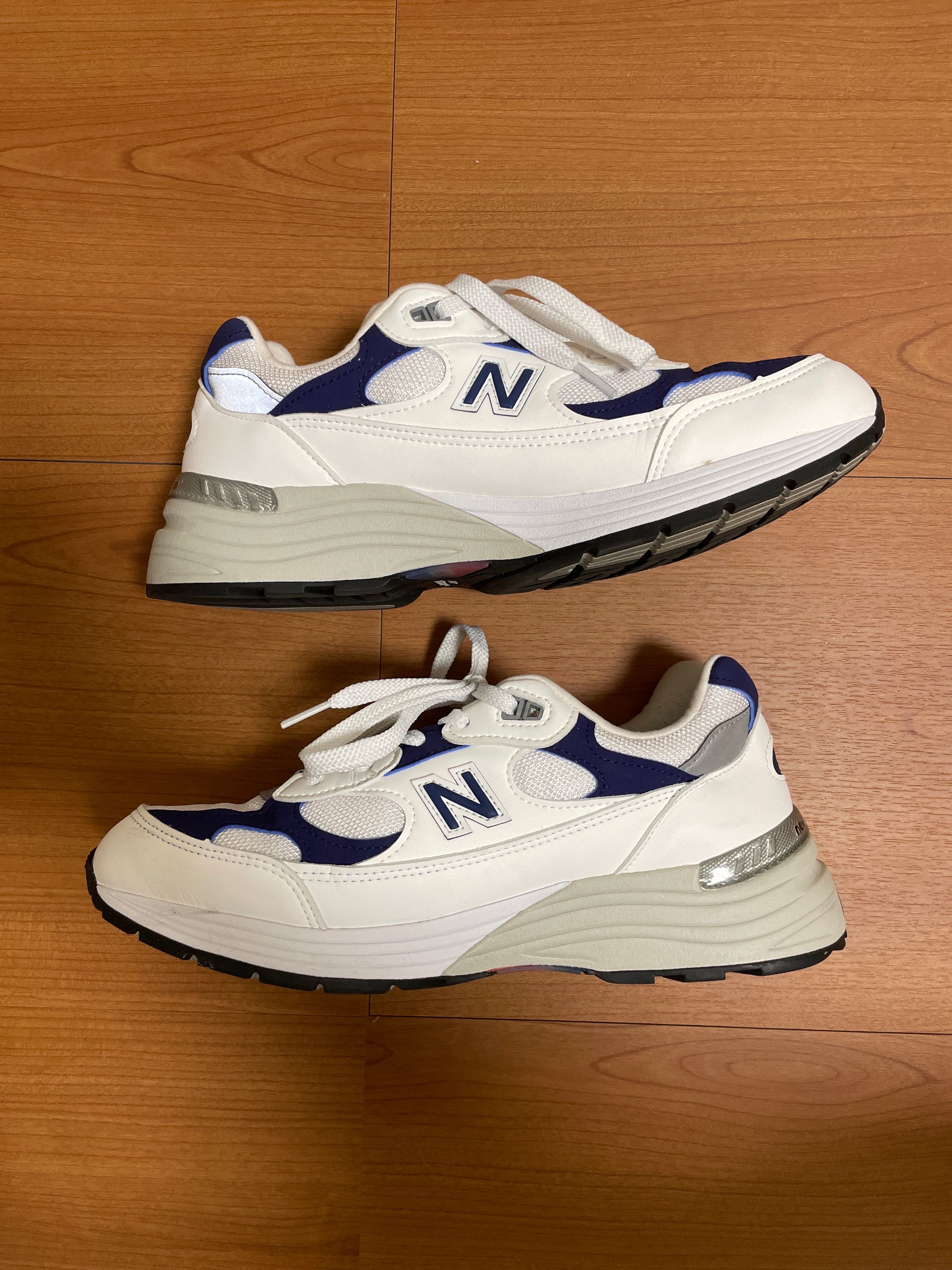 New Balance 992 Made in USA "White Navy"
