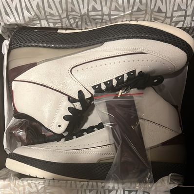 A Ma Maniere × Nike Air Jordan 2 "Airness/Sail and Burgundy"