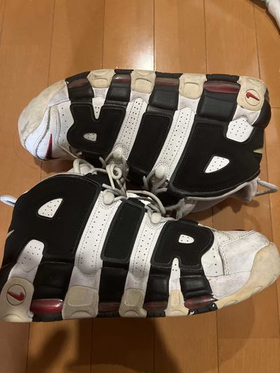 Nike Air More up Tempo "White/Black/University Red"(~2018)