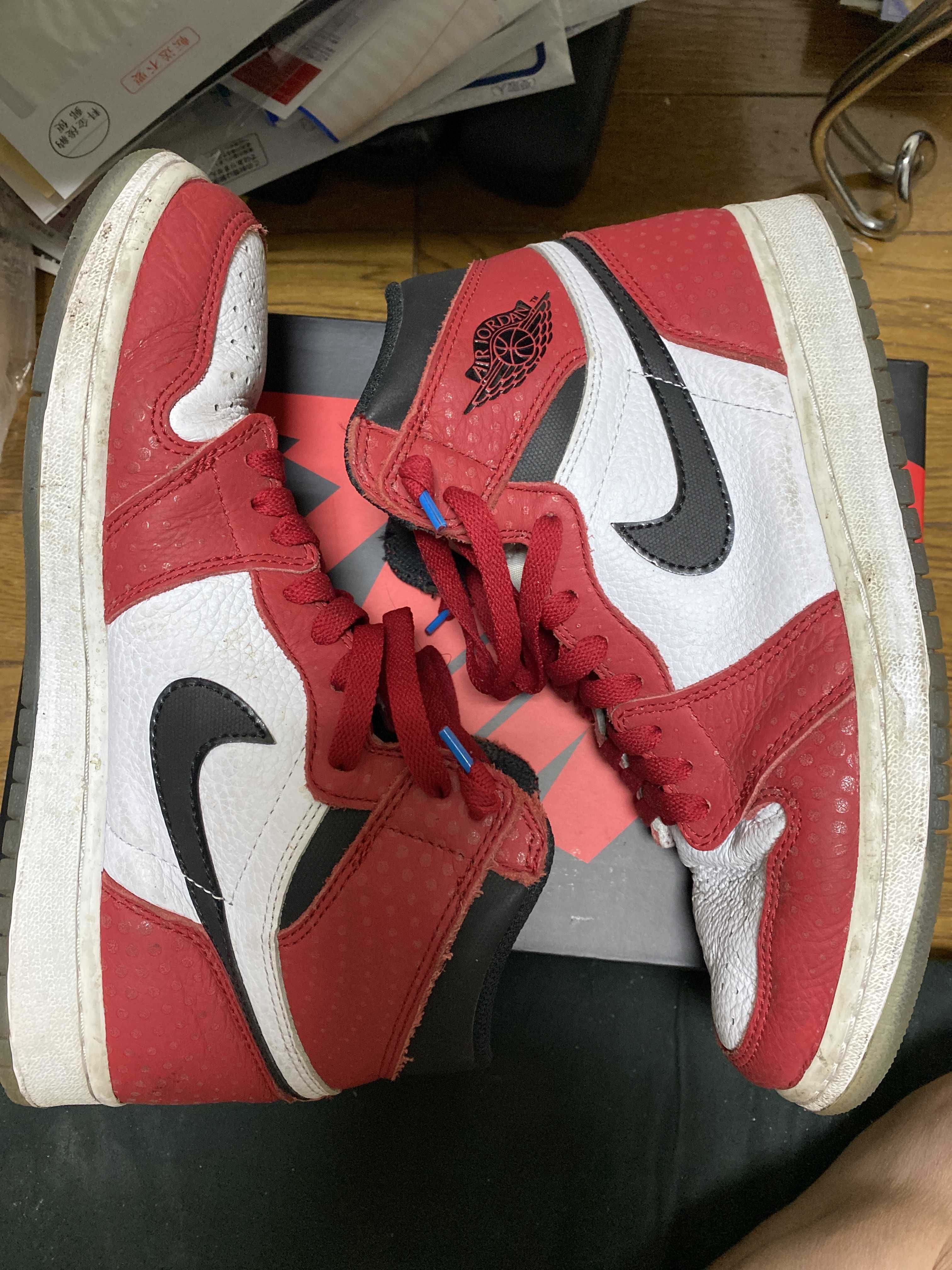 Spiderman × Nike Air Jordan 1 Origin Story "Gym Red/White/Photo Blue/Black"