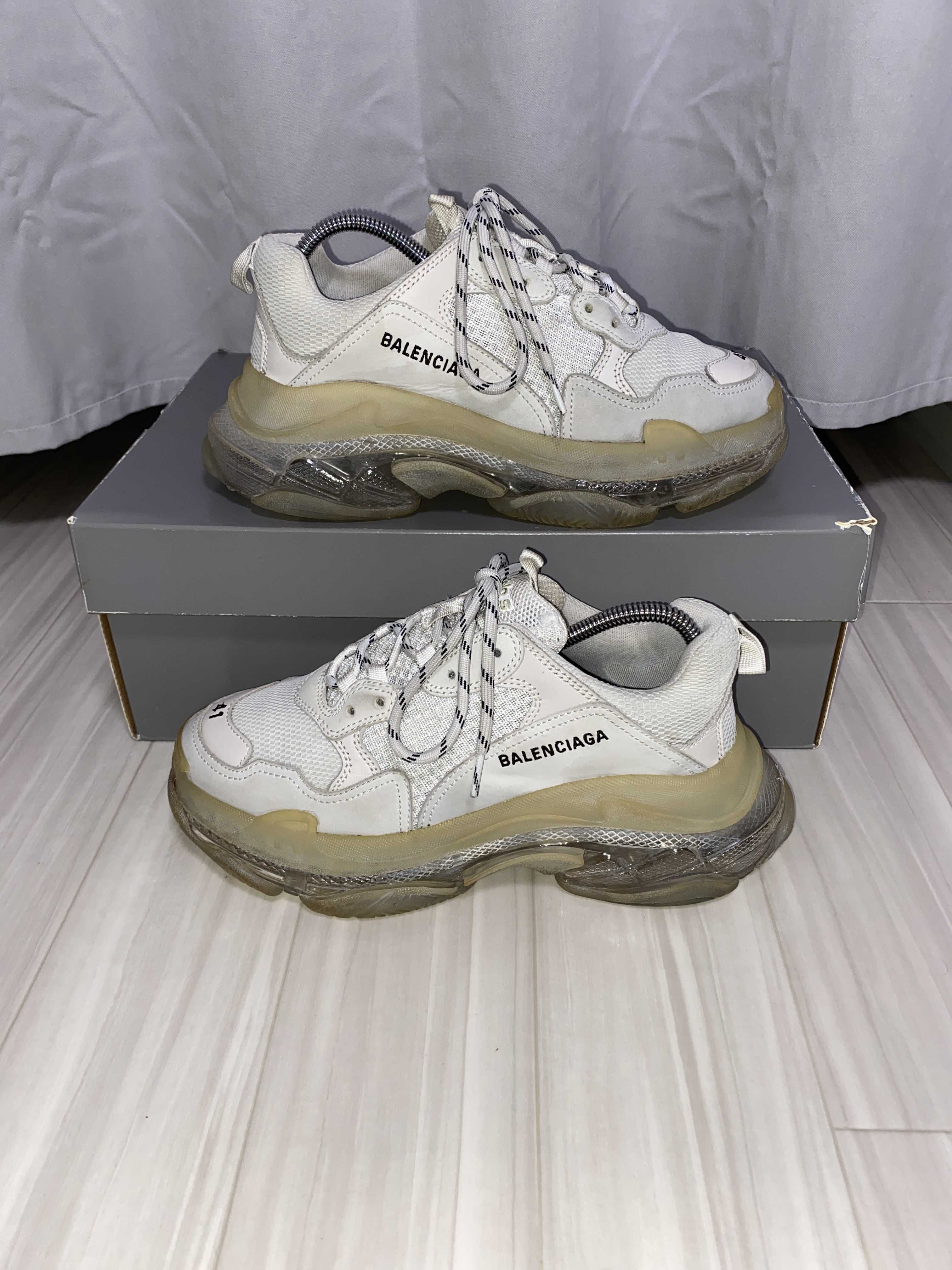 BALENCIAGA TRIPLE S CLEAR SOLE "WHITE"