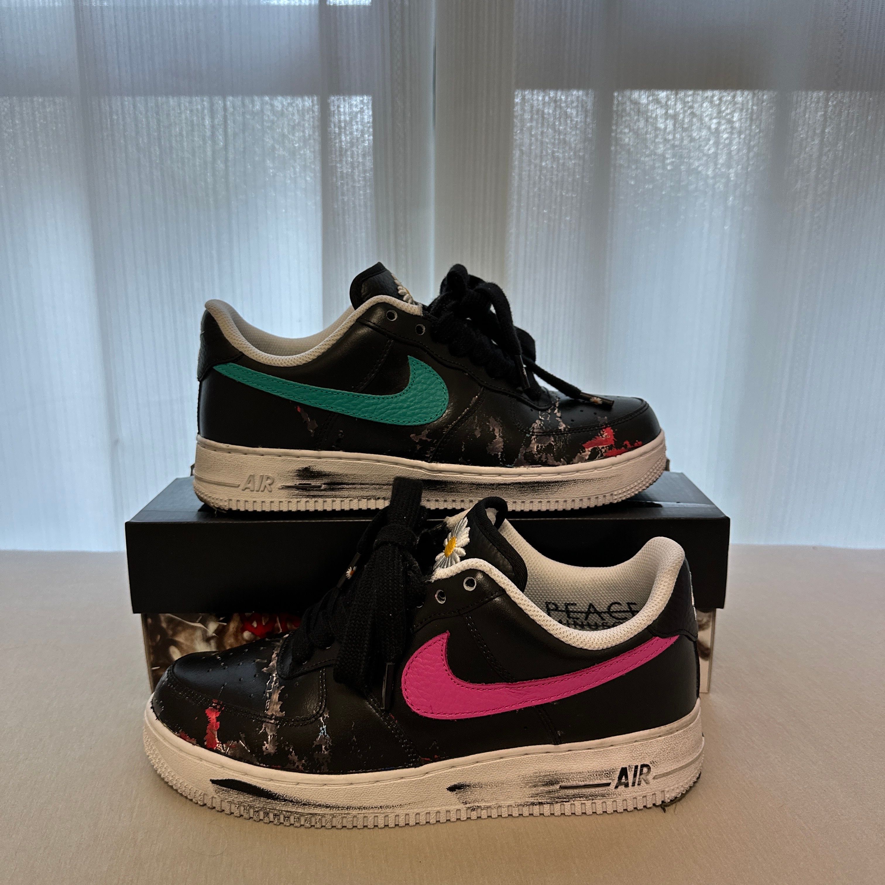 PEACEMINUSONE × Nike Air Force 1 Low '07 Para-Noise 3.0 "Black and Multi-Color" / G-DRAGON