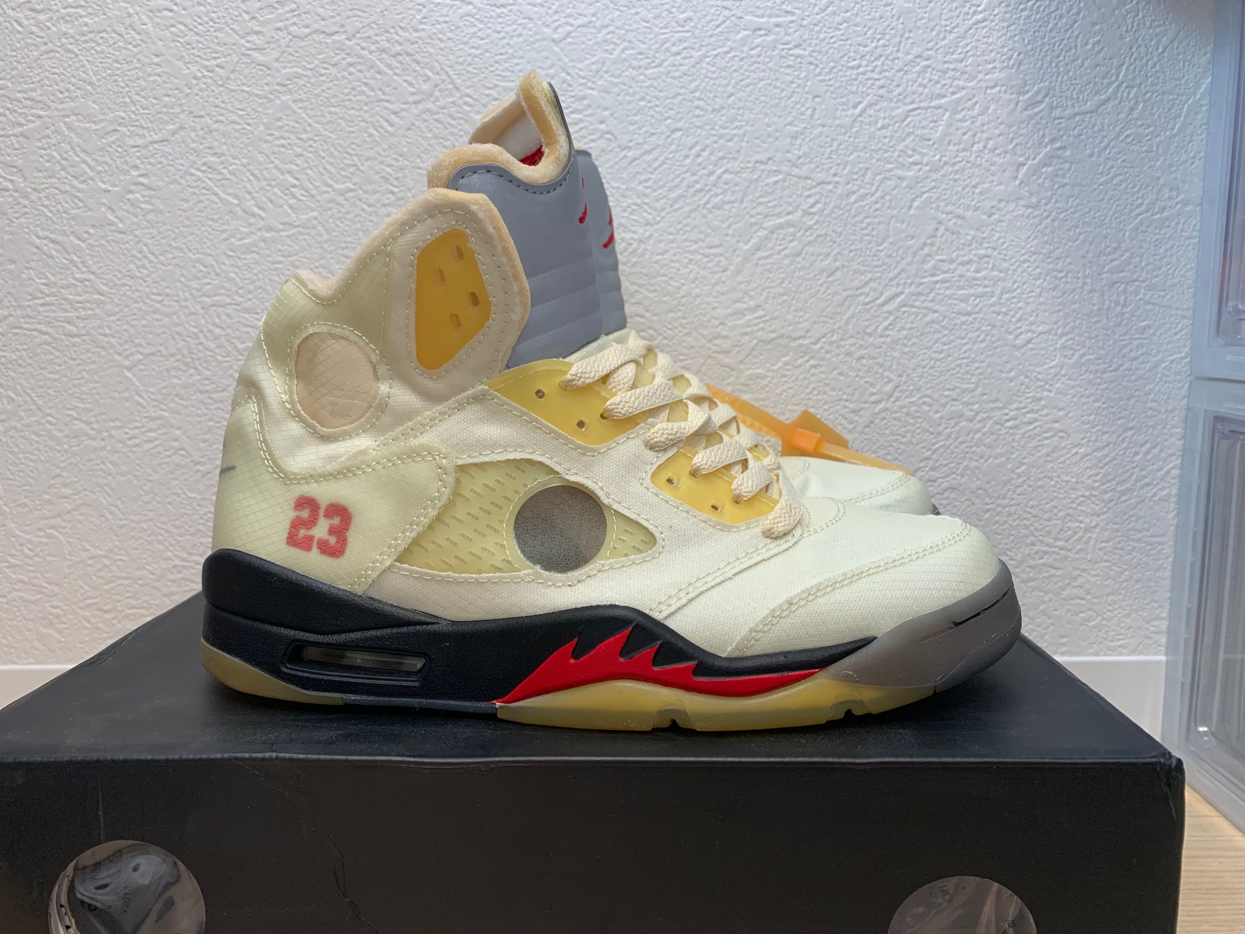 Off-White × Nike Air Jordan 5 "Sail"  