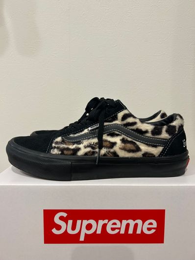 Supreme × Vans Leopard Old Skool "Black"