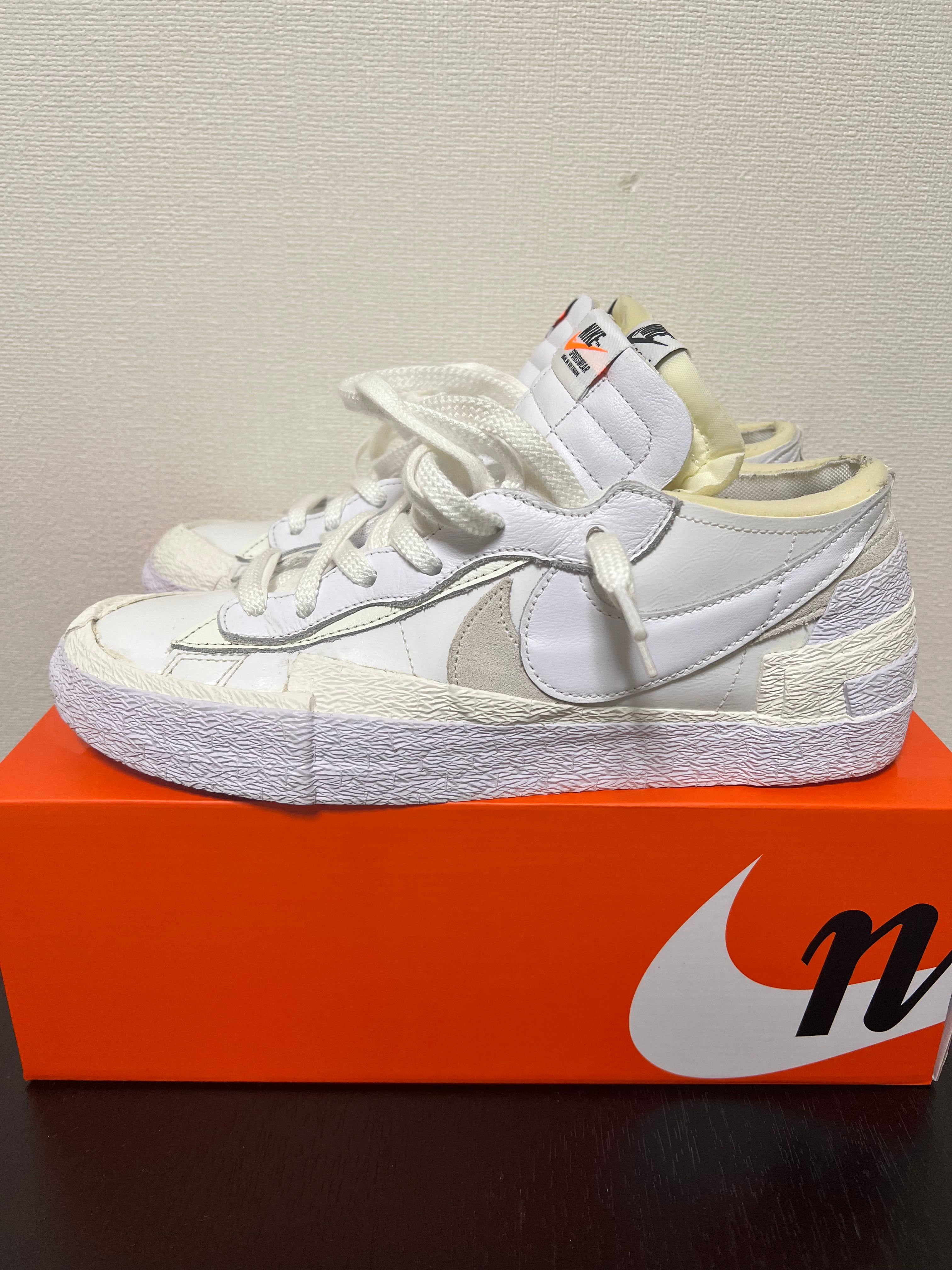 sacai × Nike Blazer Low "White Patent Leather"
