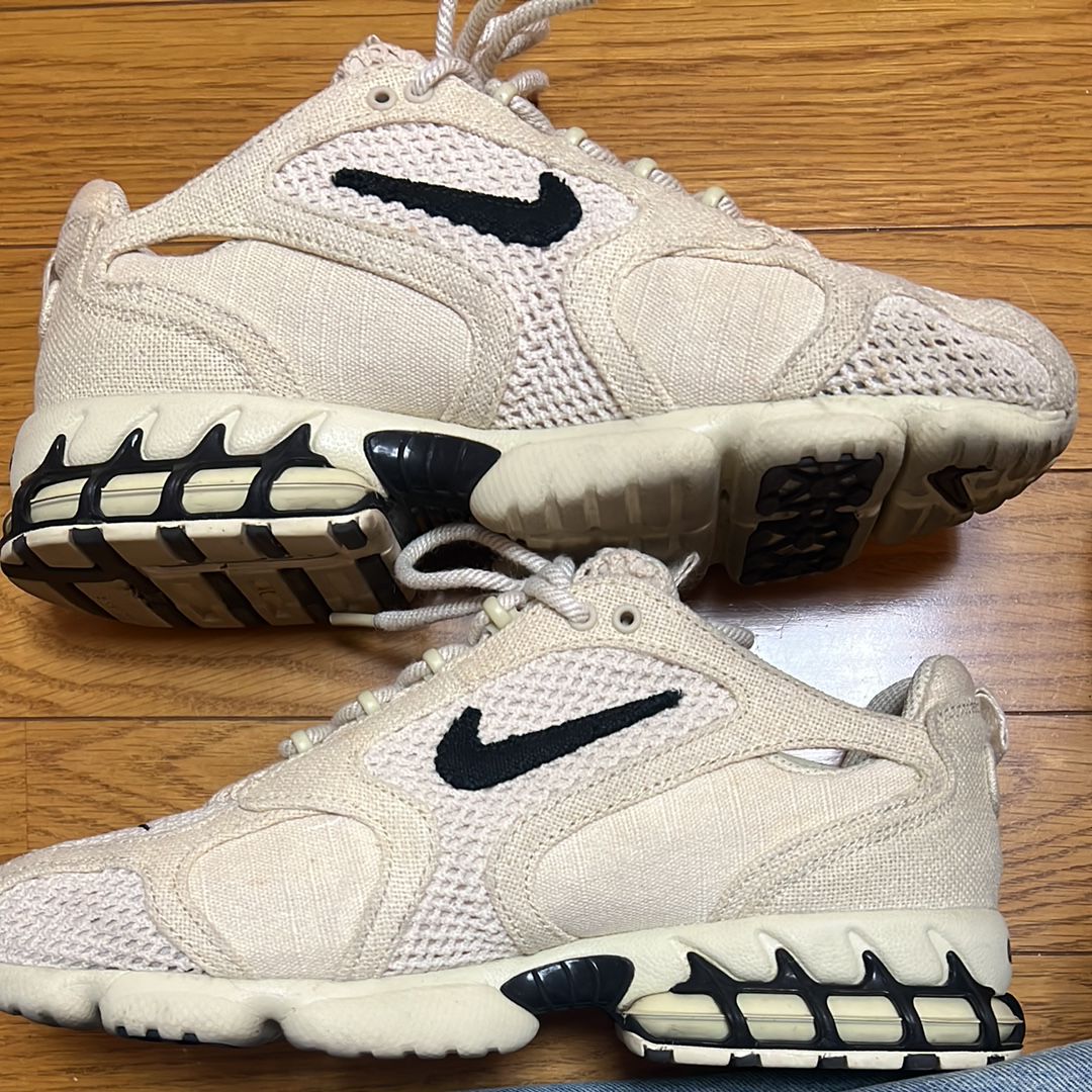 Stussy × Nike Air Zoom Spiridon CG 2 "Fossil/Black"