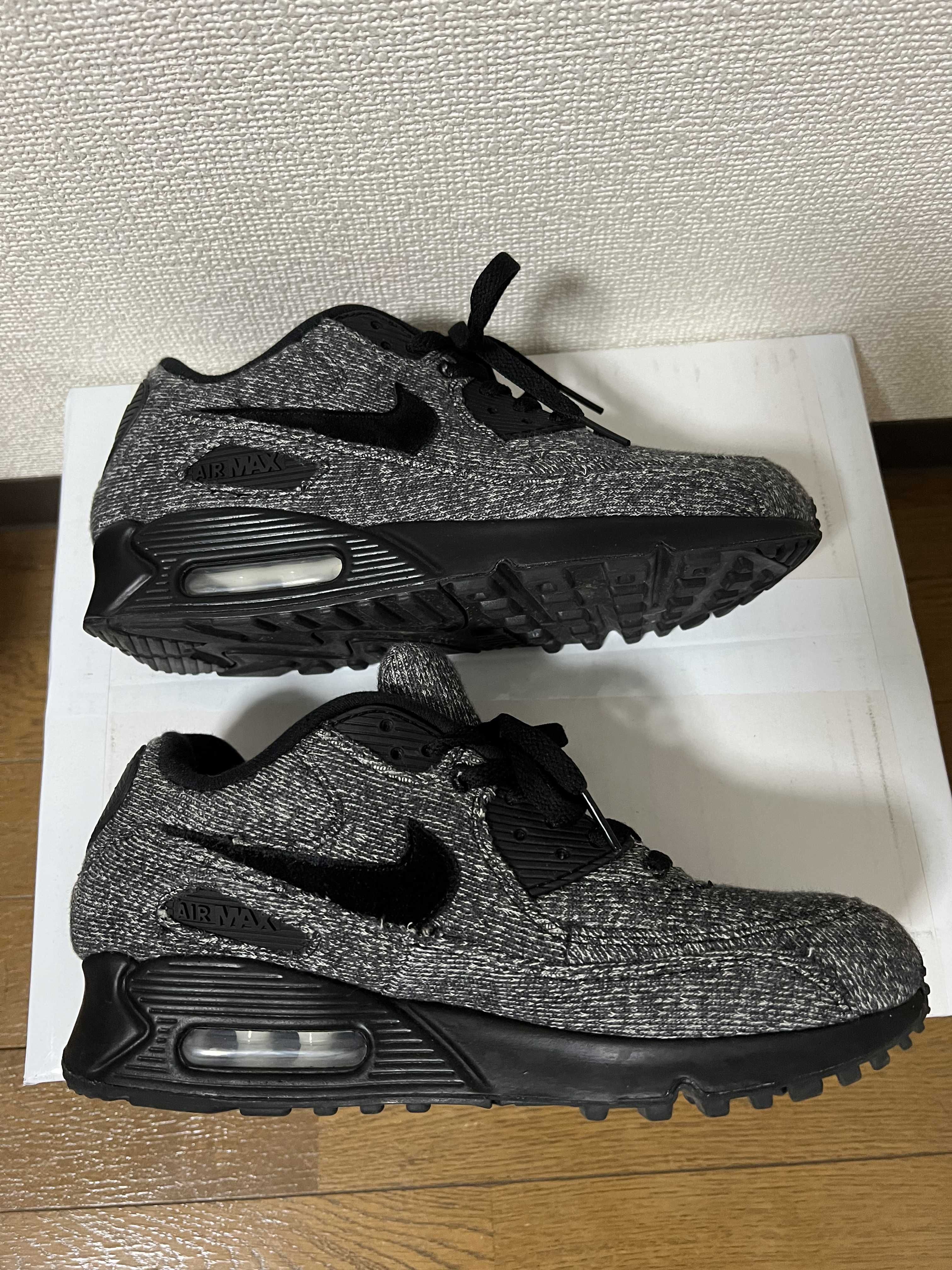 LOOPWHEELER × Nike Air Max 90 "Grey/Black"