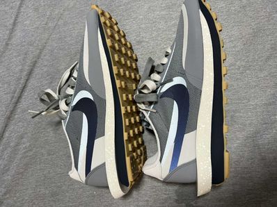CLOT × Sacai × Nike LD Waffle "Grey Obsidian/Cool Grey"