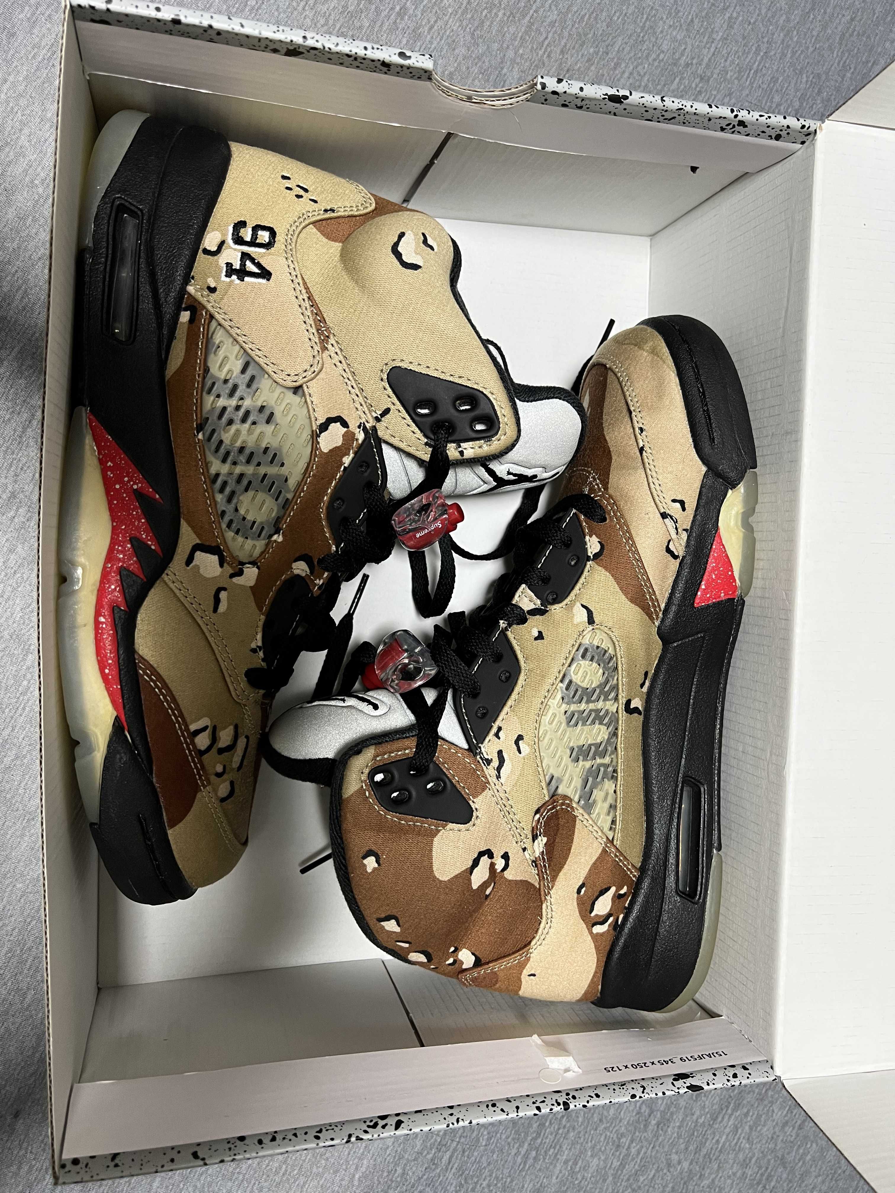 Supreme × Nike Air Jordan 5 Retro "Desert Camo"