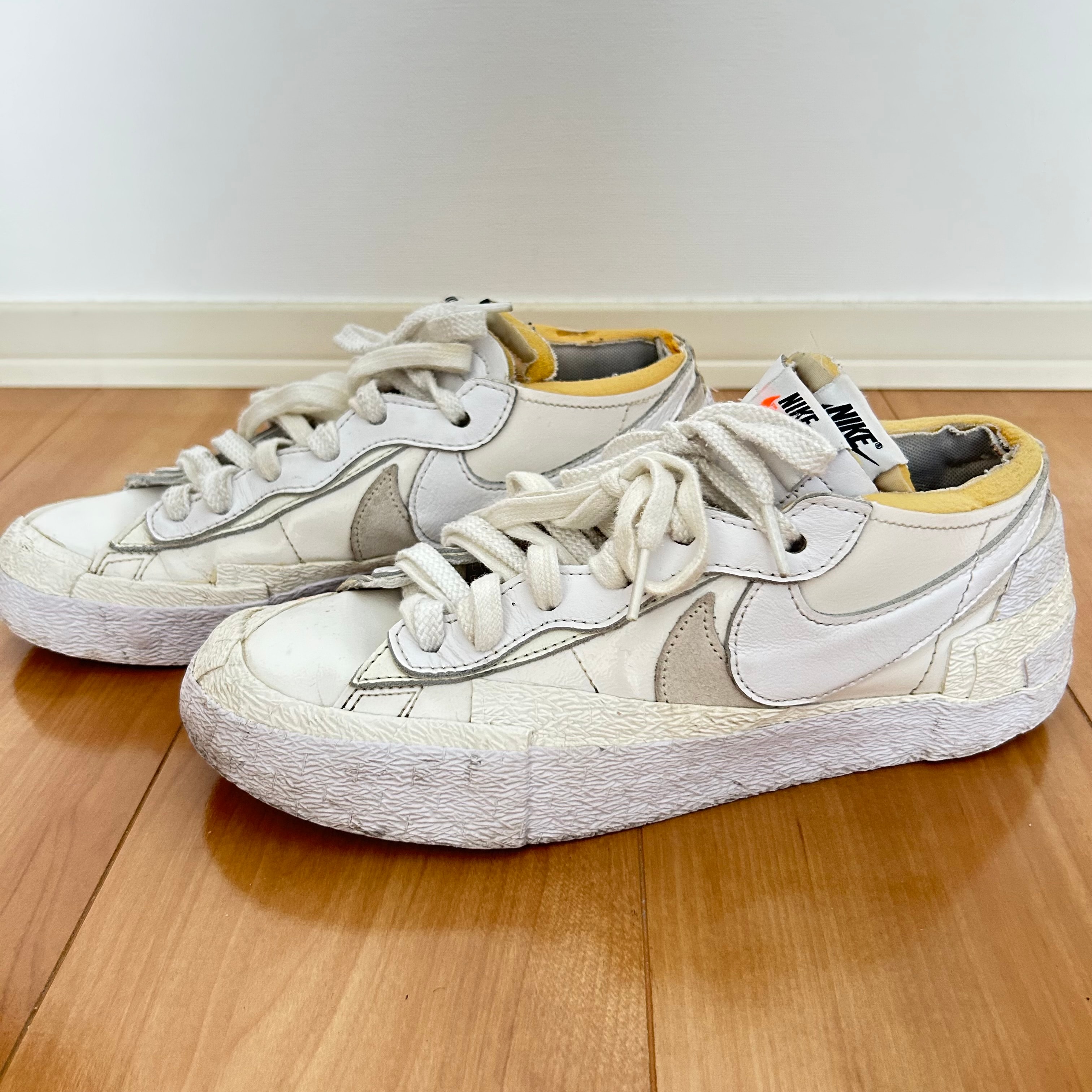 sacai × Nike Blazer Low "White Patent Leather"