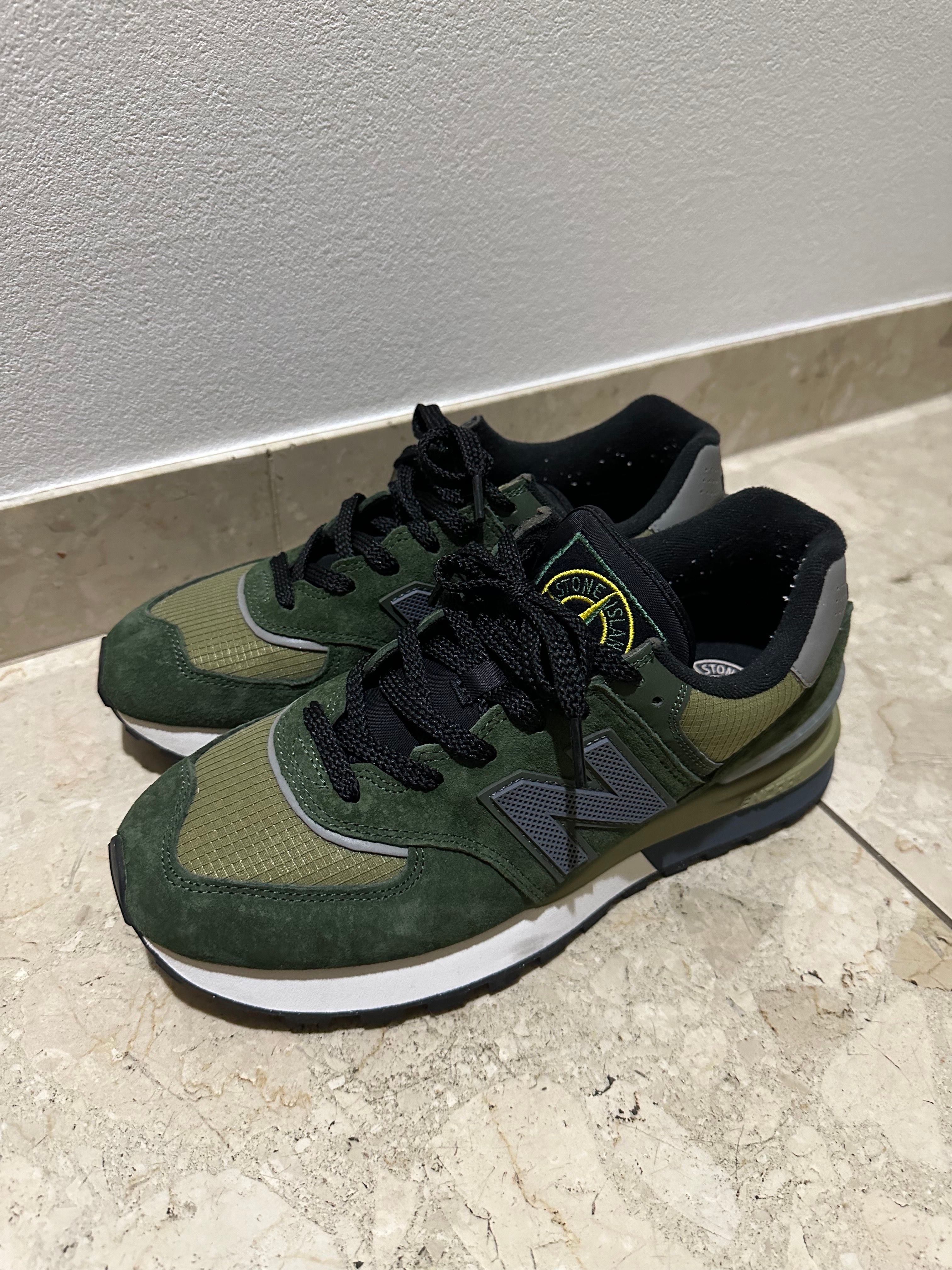 Stone Island × New Balance 574 Legacy "Dark Green"