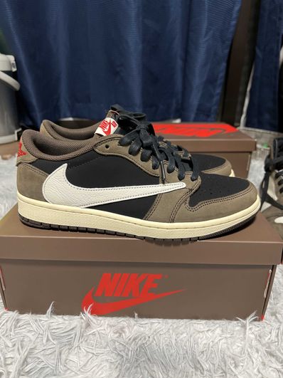 Travis Scott × Nike Air Jordan 1 Low OG SP-T "Black/Dark Mocha"