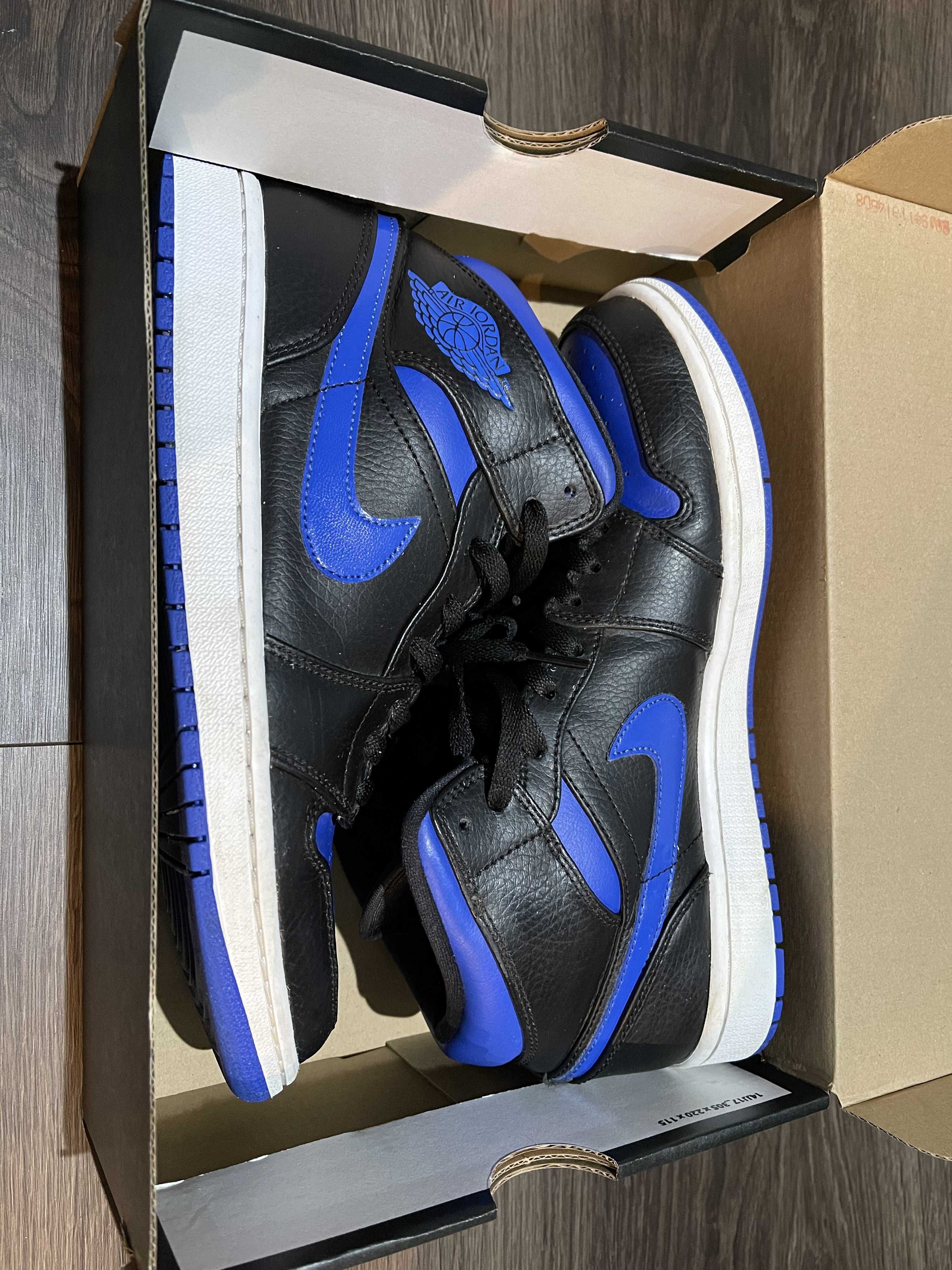 NIKE AIR JORDAN 1 MID "BLACK/BLUE"