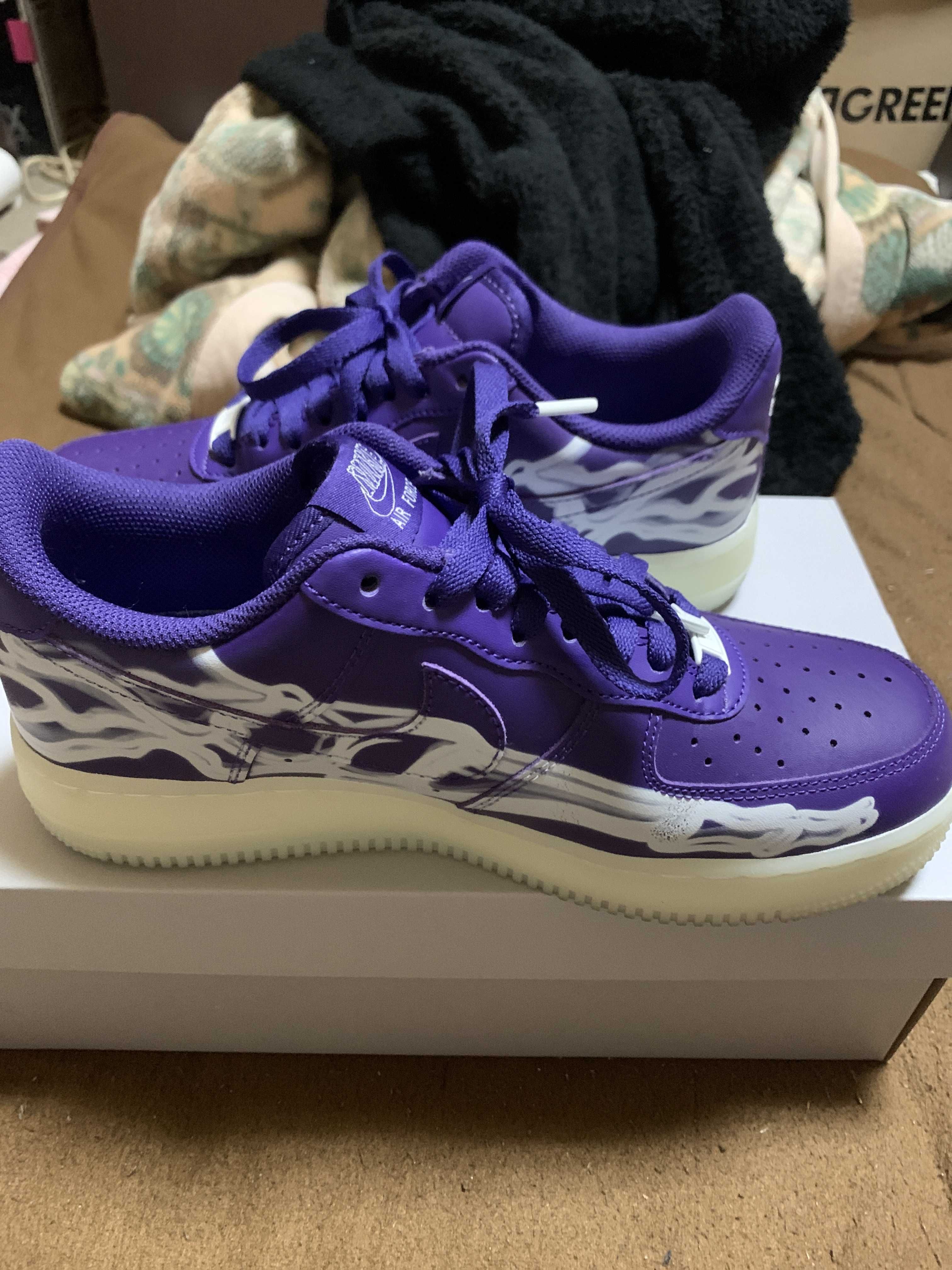 Nike Air Force 1 "Purple Skeleton"