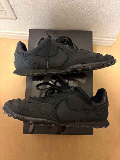 COMME des GARCONS × Nike Waffle Racer "black"
