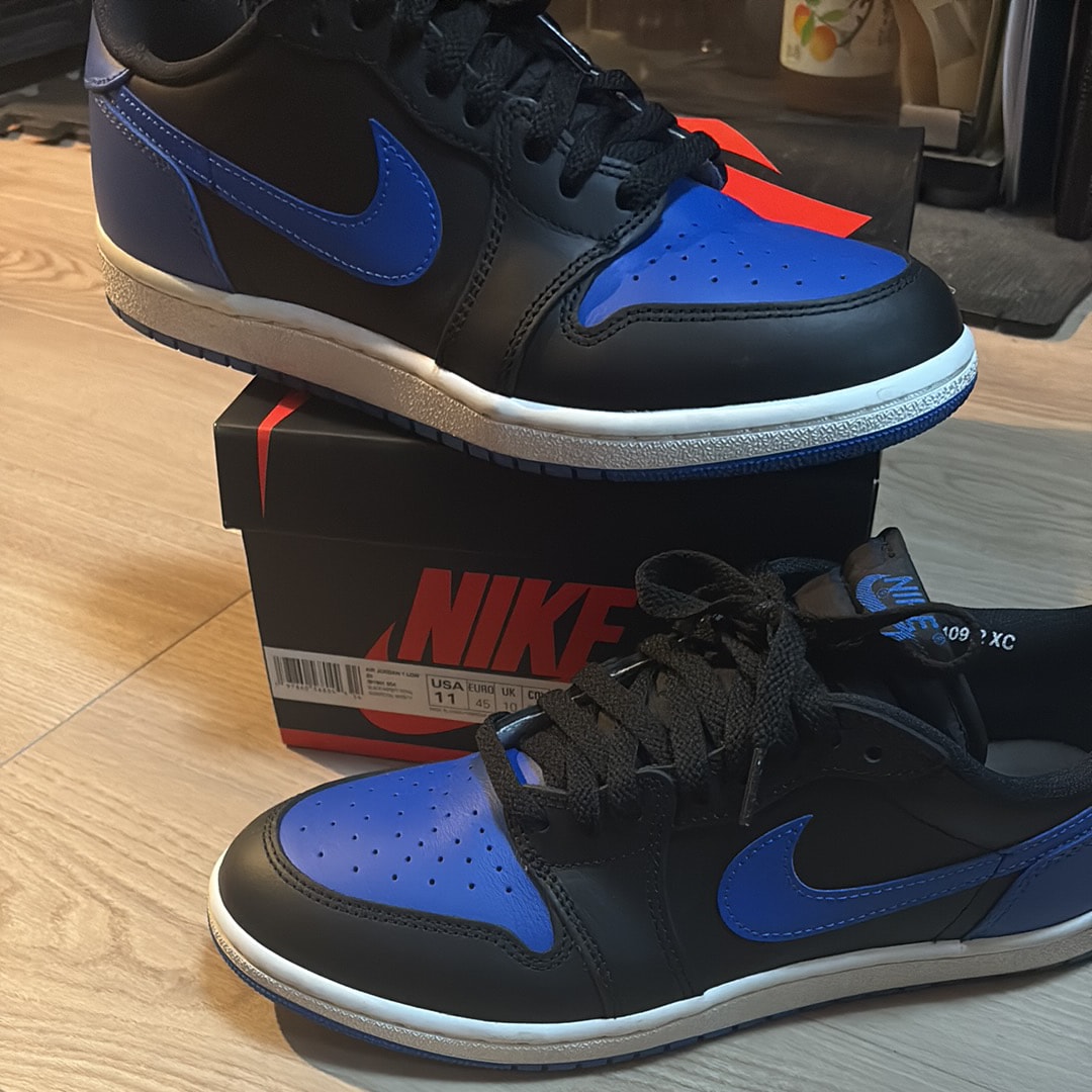 Nike Air Jordan 1 Low '85 "Black and Royal Blue"