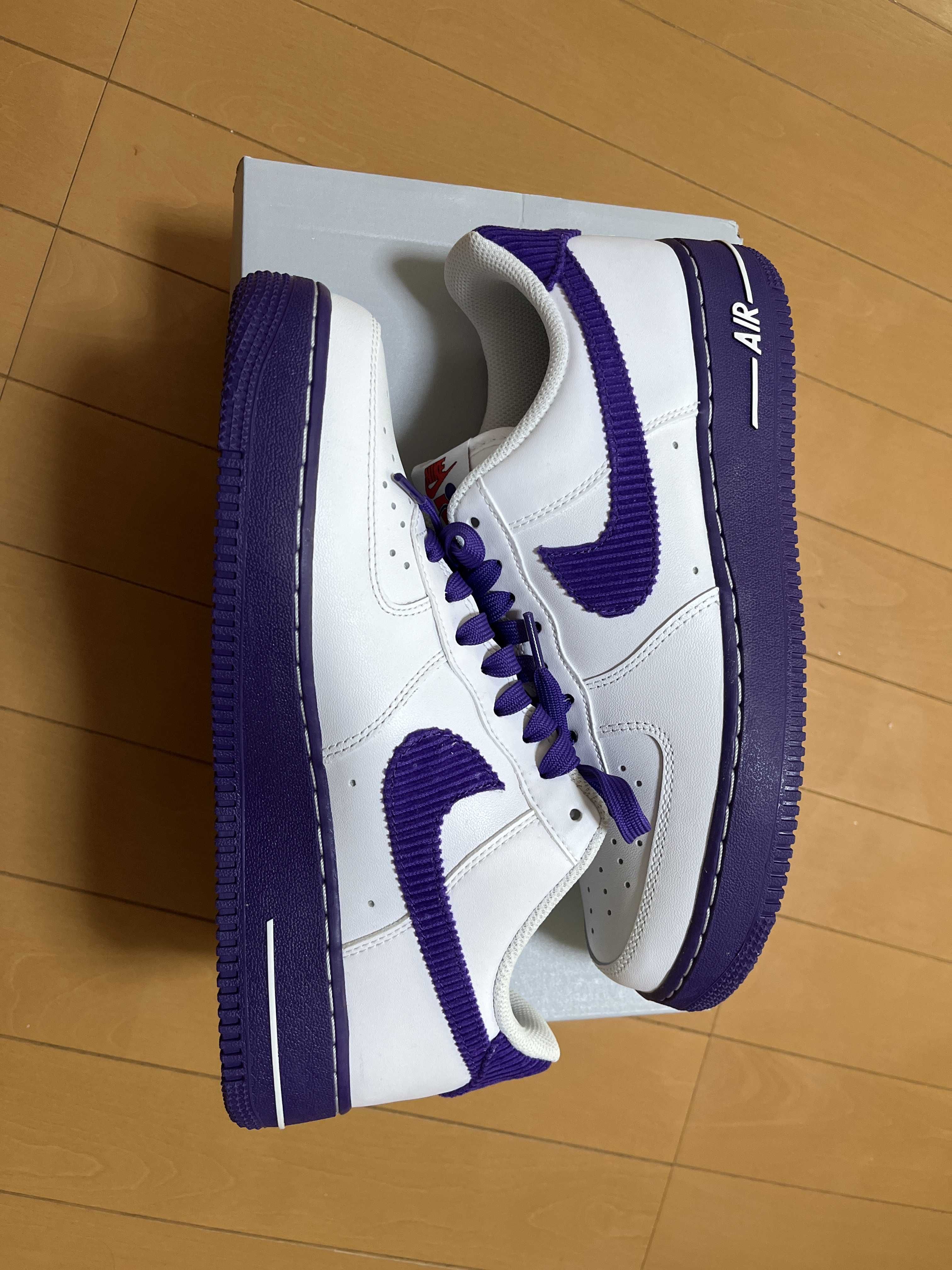 Nike Air Force 1 Low '07 EMB "White and Court Purple"