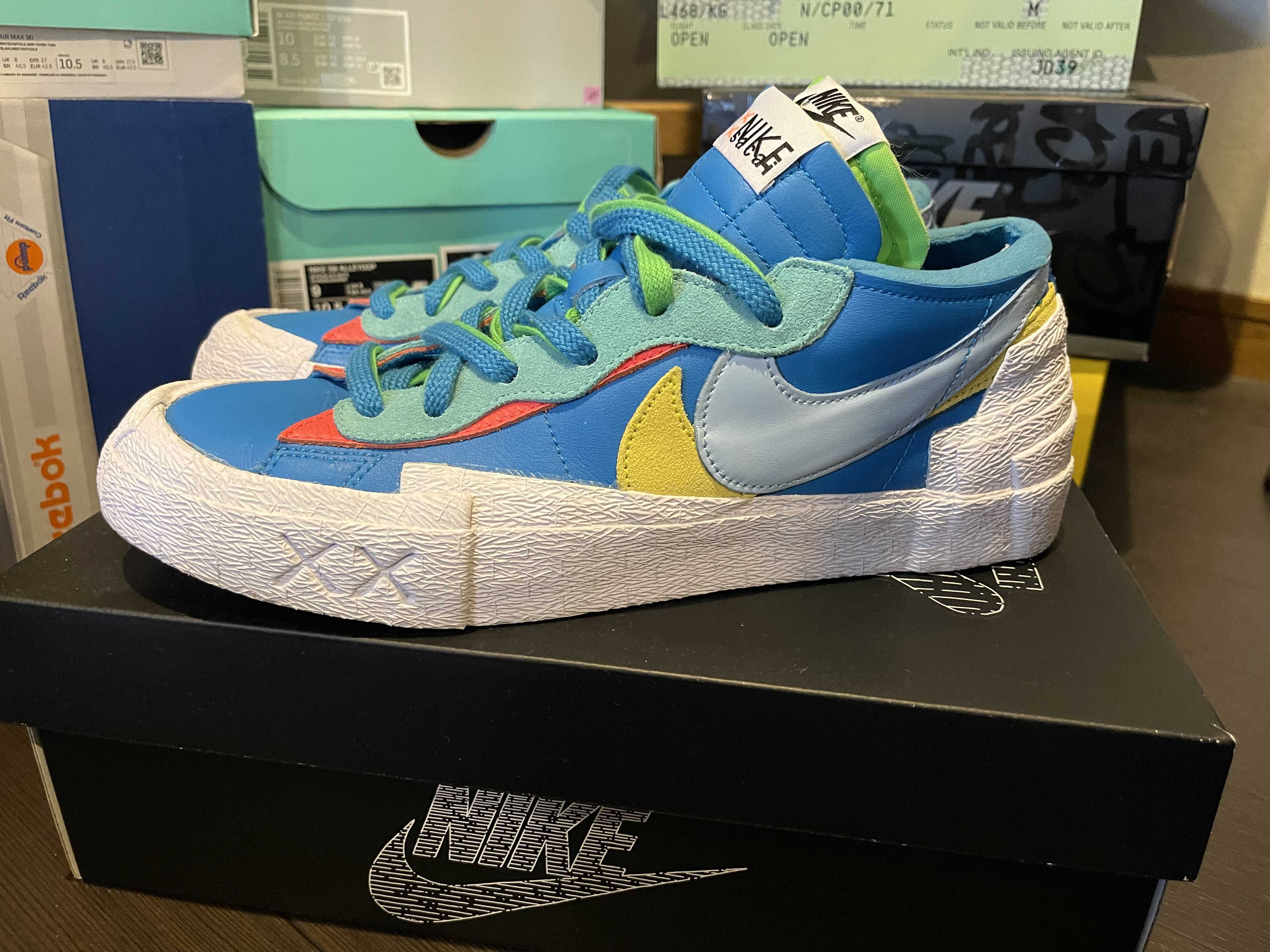 KAWS × sacai × Nike Blazer Low "Neptune Blue"