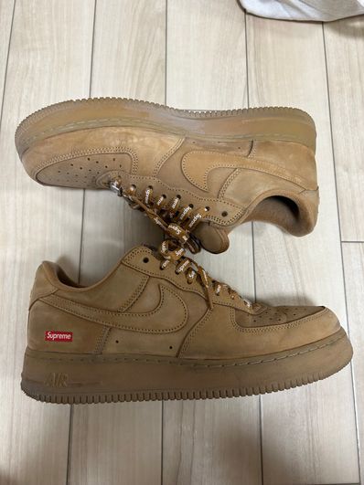Supreme × Nike Air Force 1 Low "Flax/Wheat"