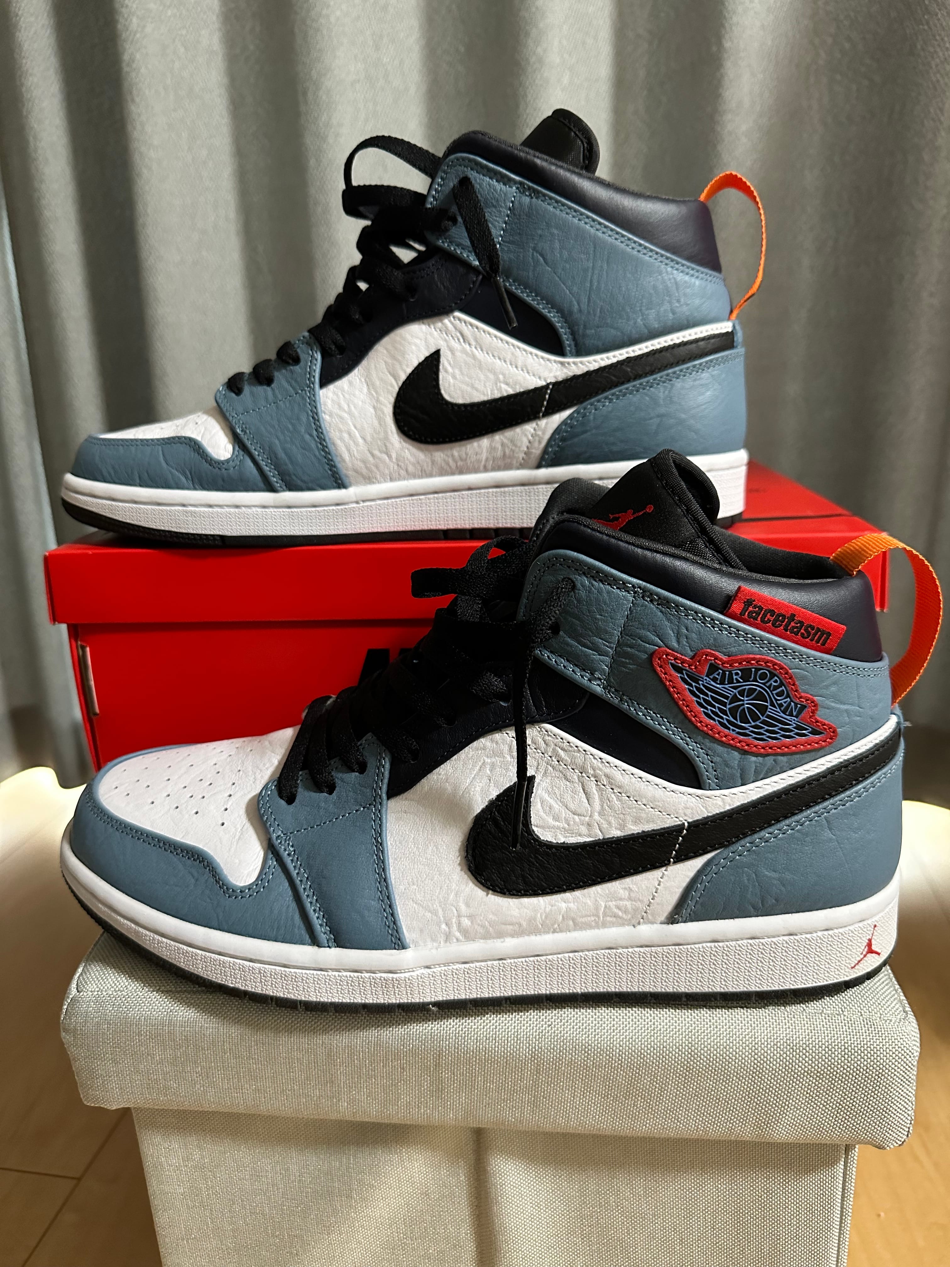 FACETASM × Nike Air Jordan 1 Mid "White/Navy"