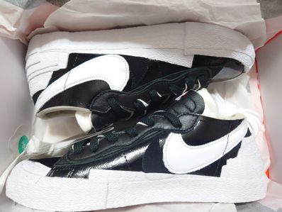 sacai × Nike Blazer Low "Black Patent Leather"