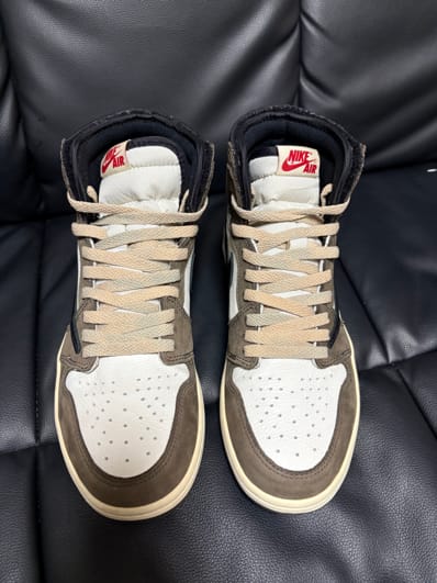 Travis Scott × Nike Air Jordan 1 Retro High OG TS SP "Sail/Dark Mocha"