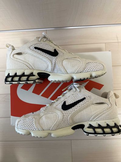 Stussy × Nike Air Zoom Spiridon CG 2 "Fossil/Black"