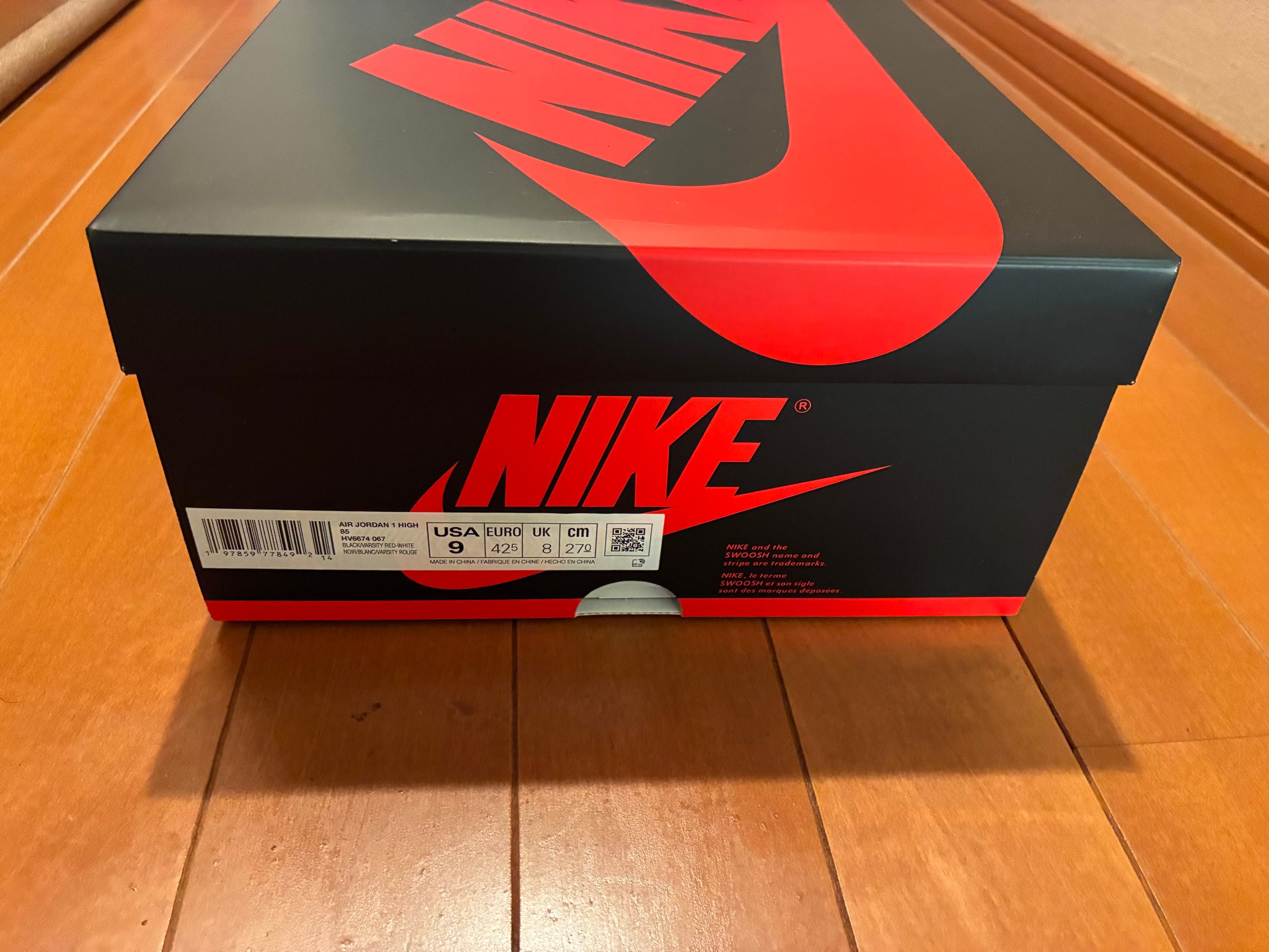Nike Air Jordan 1 High 85 "Bred" (2025)