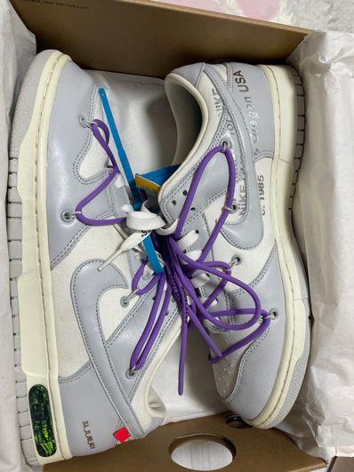 Off-White × Nike Dunk Low "Sail/Neutral Gray"