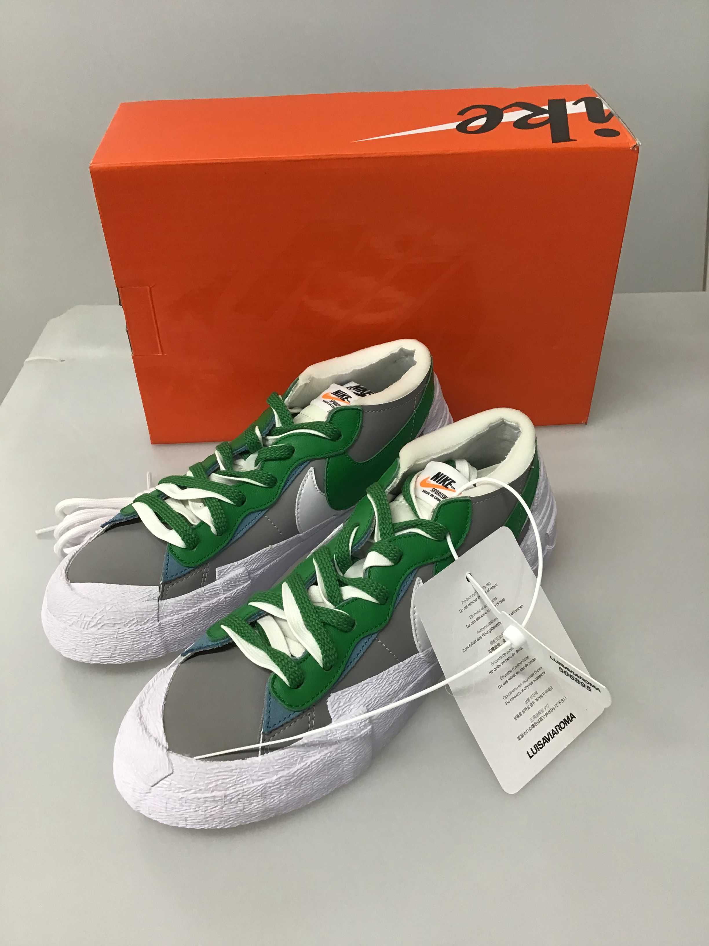 sacai × Nike Blazer Low "Classic Green"
