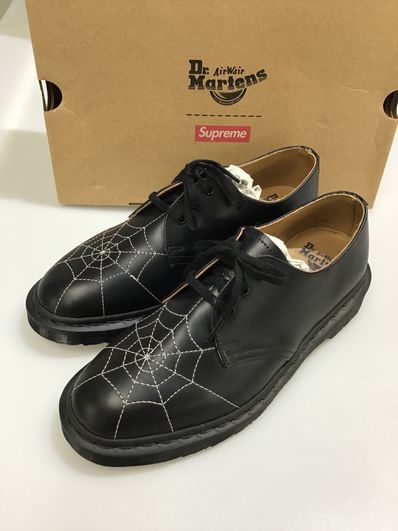Supreme × Dr.Martens Spiderweb 3 Eye Shoe "Black"