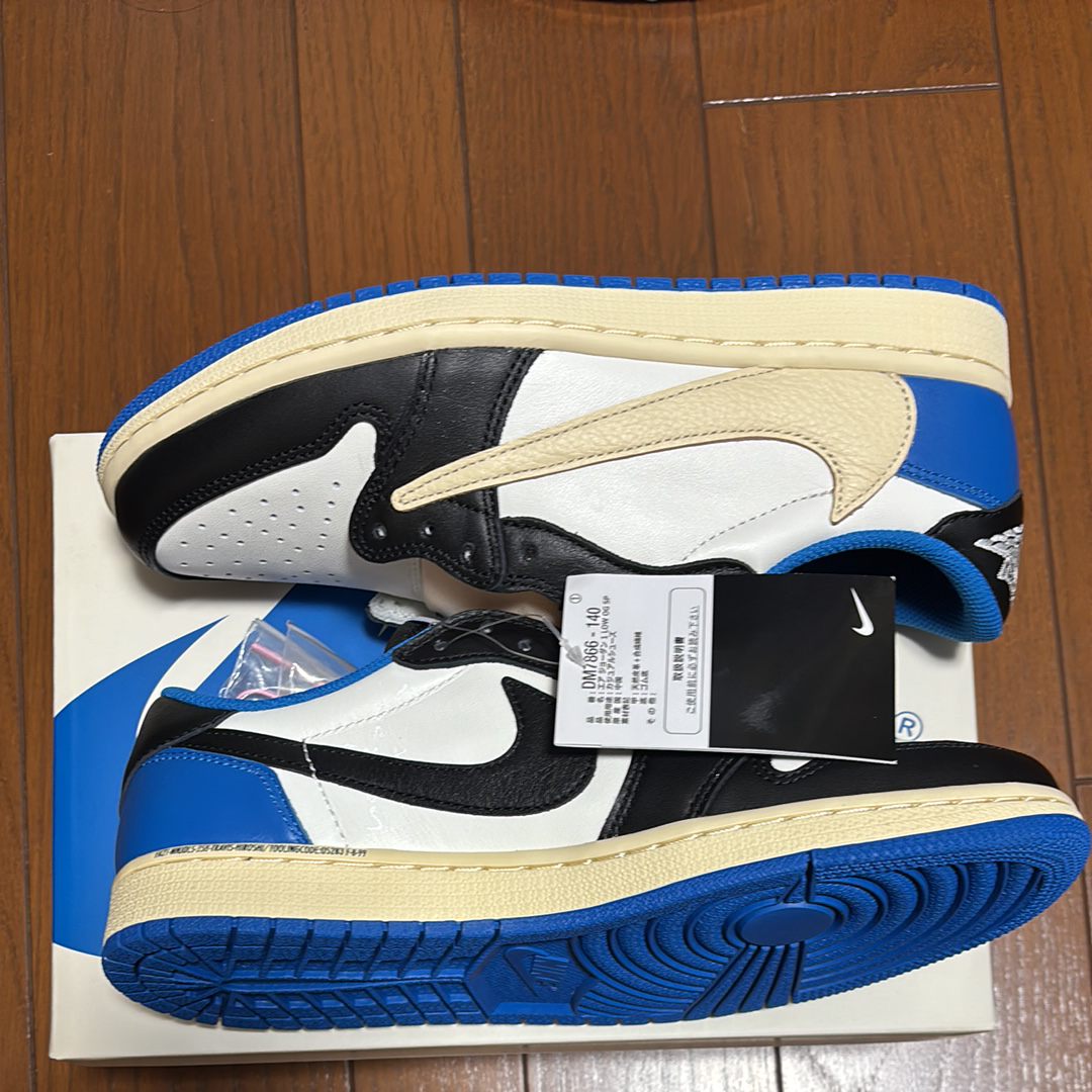 Travis Scott × fragment design × Nike Air Jordan 1 Low OG SP "Military Blue"