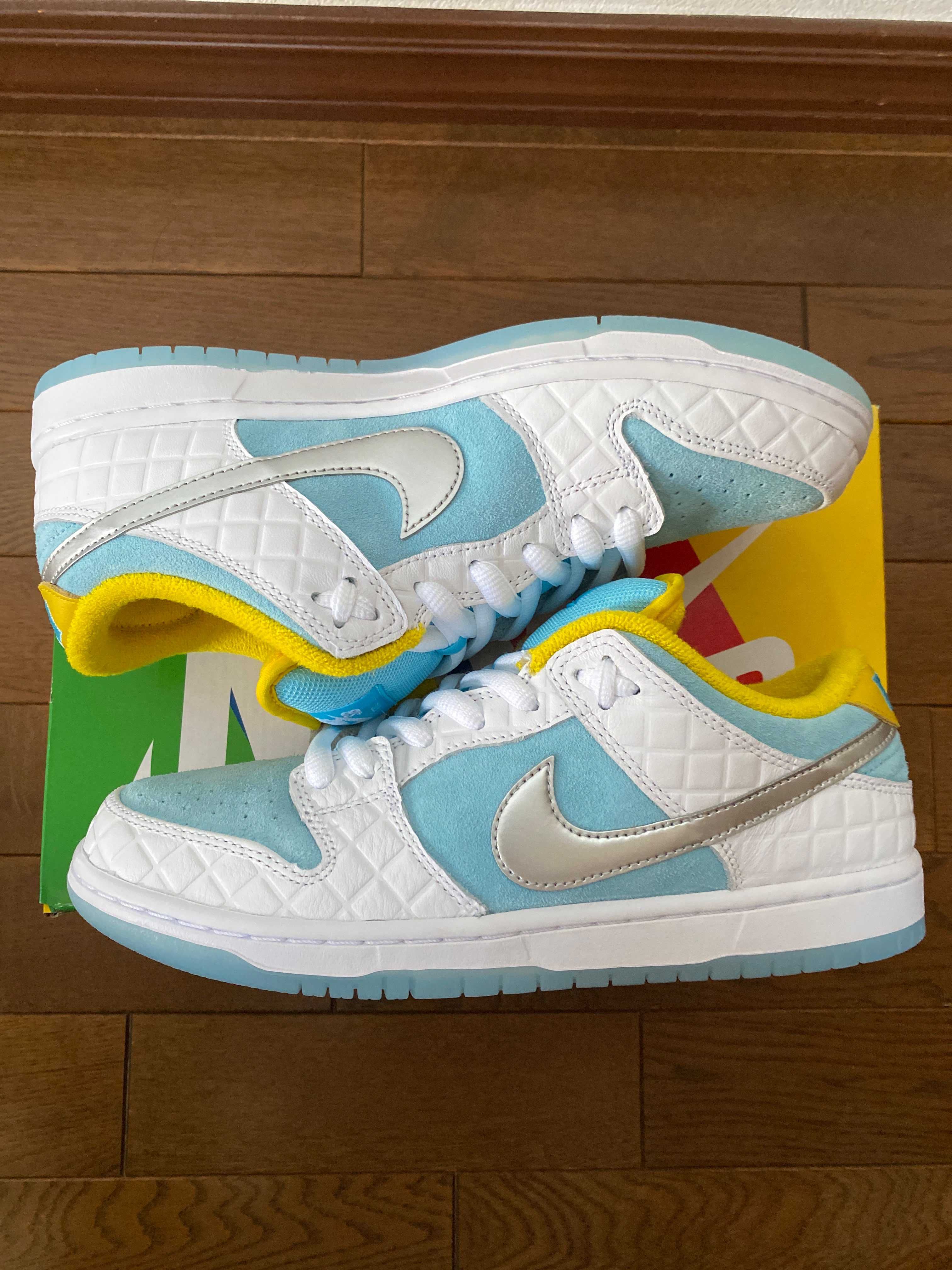 FTC × Nike SB Dunk Low "White/Blue"