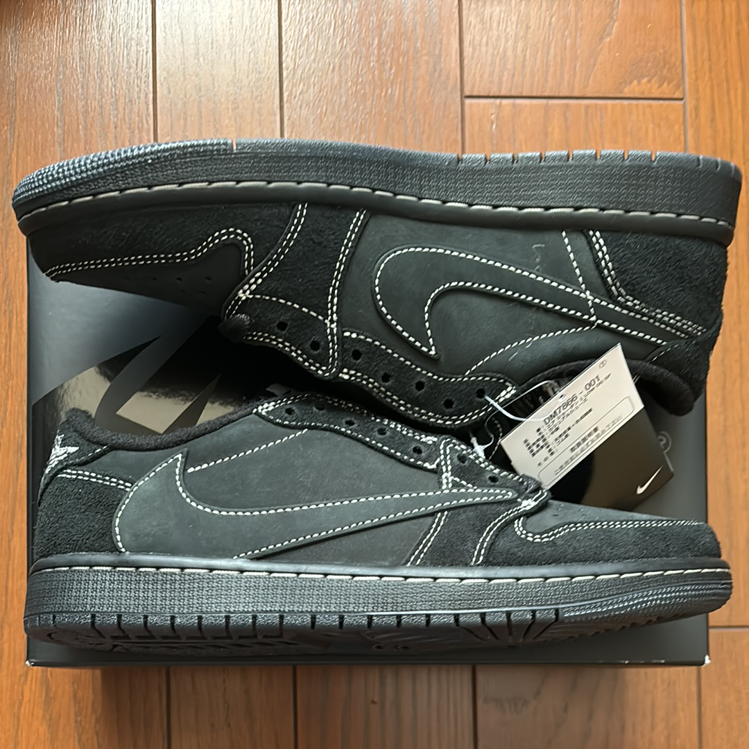 travrsscott ブラックファントム　19.5センチ Travis Scott × Nike Air Jordan 1 Low OG SP 