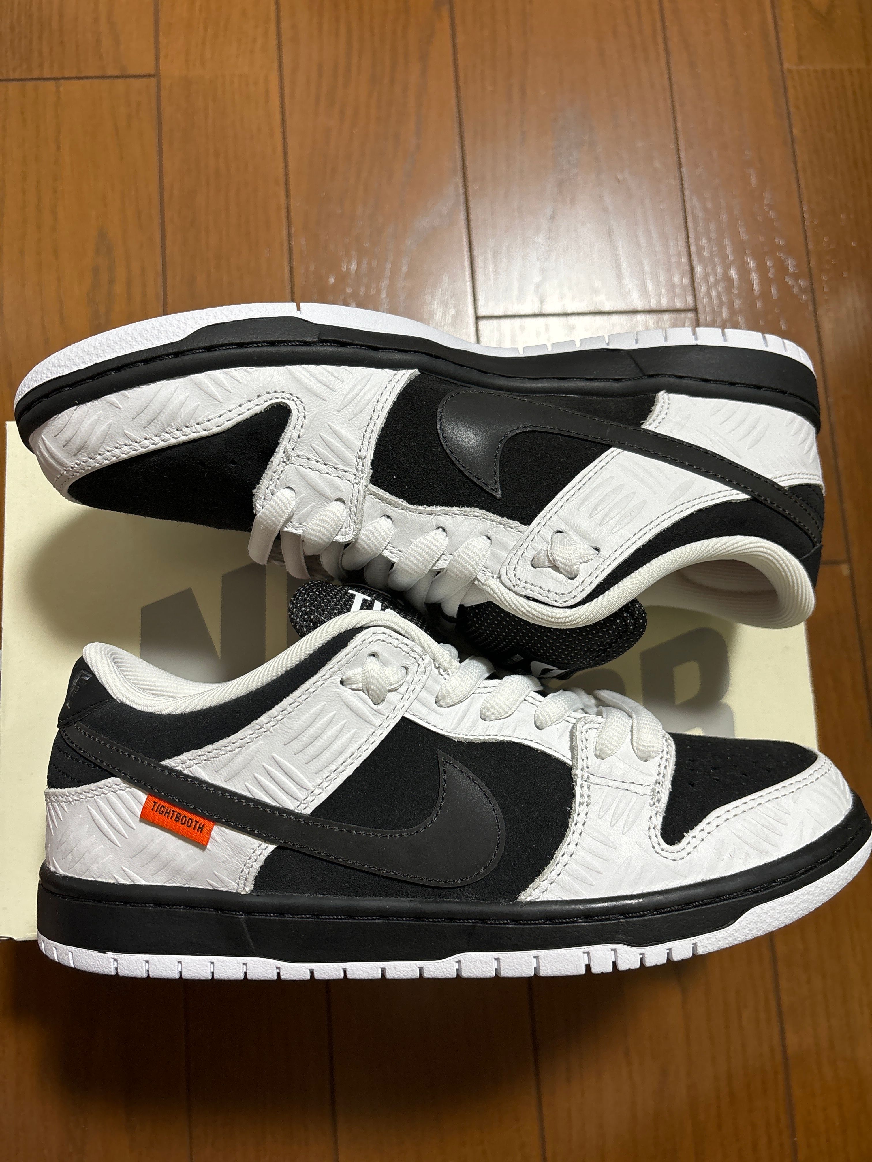 TIGHTBOOTH × Nike SB Dunk Low Pro QS "Black and White"