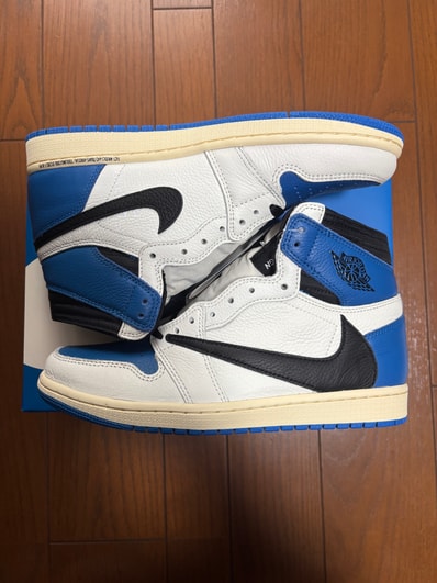 Travis Scott × fragment design × Nike Air Jordan 1 Retro High OG SP "Military Blue"