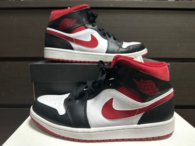 Nike Air Jordan 1 Mid "White/Gym Red Black"