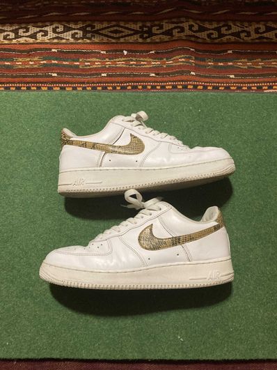 Nike Air Force 1 Low Retro PRM QS "Ivory Snake" (2019) (AO1635-100) (Includes Socks)
