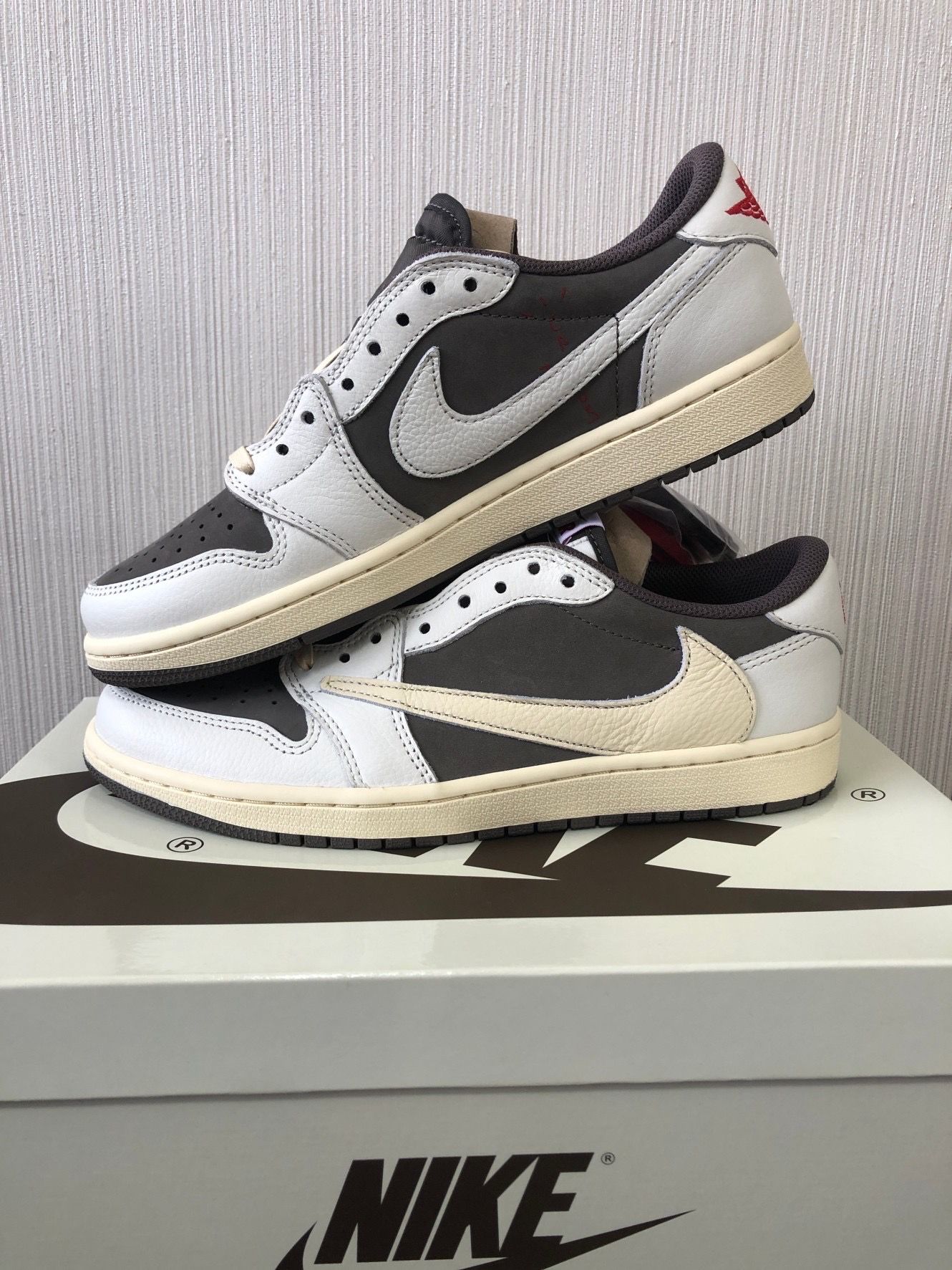 Travis Scott × Nike Air Jordan 1 Low OG SP "Reverse Mocha/Sail and Ridgerock"